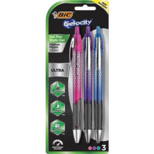 BIC 3 color 0.7 mm Gel-ocity Gel Pen - Pack of 3