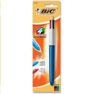 BIC display of 4-Color Ball pen,Atlantis ball pen, Pen Gelocity Black