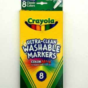 Crayola Ultra-Clean Washable Markers Fine Line - 8 Colors