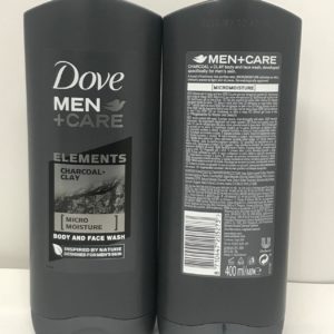 DOVE 400ML BODYWASH MENS CHARCOAL + CLAY