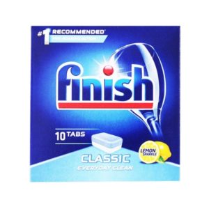 Finish Dishwasher Tabs Classic Lemon Sparkle - 10 Tabs pack