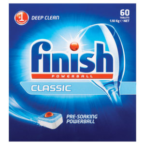 Finish Dishwasher Tabs Classic Everyday Clean - 60 Tabs pack