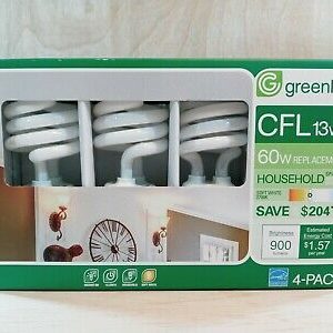 Great Value 60W Equivalent LED Glass General Purpose Soft White Light Bulbs - 4 Pack