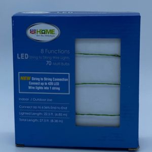 Rite Aid Home for The Holiday 8 Functions LED String to string wire 70 Warm White Blulbs, Use Indoor Outdoor
