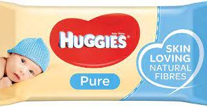 Huggies Baby Pure Wipes with 99% Pure water no Perfume (Blue)