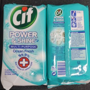 CIF WIPES OCEAN ANTIBAC 12 X 90 WIPES IN A PACK [68400794]