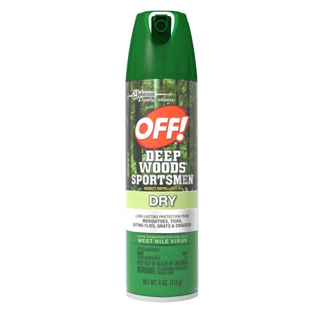 Off Deep Woods Sports Man Insect Repellent Dry IV Spray 113 g