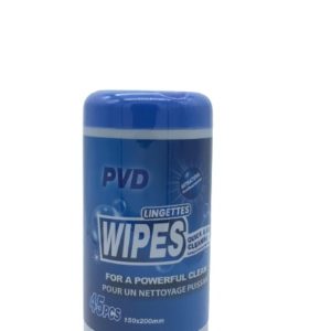 PVD Anti-bacterial Wipes Canister Pack 45 Count