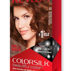 Revlon Colorsilk Beautiful Color,Medium Golden Chestnut Brown (#46)