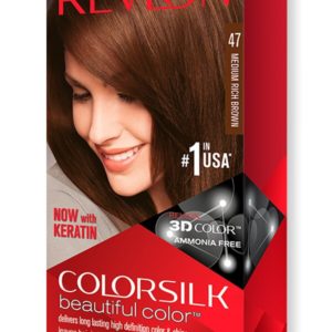 Revlon Colorsilk Beautiful Color,Medium Rich Brown (#47)