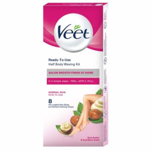 Veet Ready to Use Half Body Wax Strips Shea Butter and Acai Berry Scent - 8 Strips