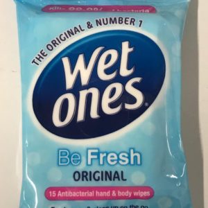 Wet Ones Anti-Bacterial Wipes 15 Count Original
