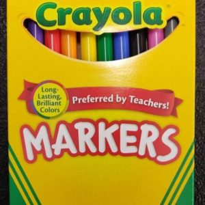 CRAYOLA DISPLAY 27 CT .,MARKERS 10CT /10 PCS , COLORED PENCILS 12CT/11PCS., COLORED PENCILS 24CT /6..