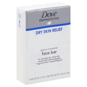 Dove Derma Series Dry Skin Relief Face Back - 2 Pack/ 100g Each
