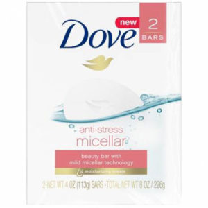 DOVE SOAP 135 GMS 2PK MICELLAR-ANTI STRESS BAR SOAP