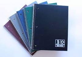 Basic 5 Subject Notebook Wide Ruled - 170 Sheets - 10.5 x 8