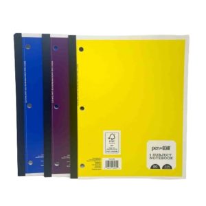 Pen and Gear 1 Subject Notebook Assorted Color Covers 80 Sheets College Ruled