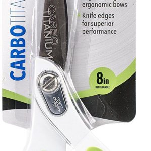 Westcott Heavy Duty Titanium 8 in Scissors - Green and White Handle