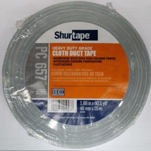 Shurtape Heavy Duty Cloth Duct Tape 1.88 in x 60 yds - Grey