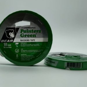 Professional Bear Painters Masking Tape Green - 18mm x 50 m
