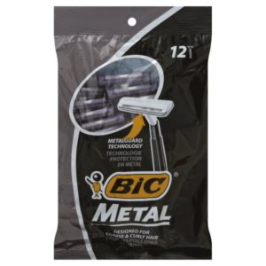 Bic Metal Razors Black - 12 Count