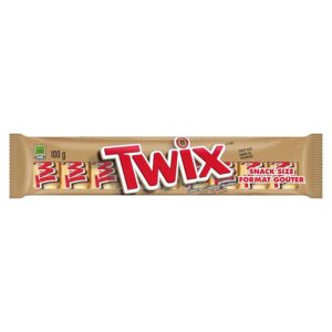 Mars Twix Caramel Milk Chocolate Snack Size Cookie Bars, 10 minis